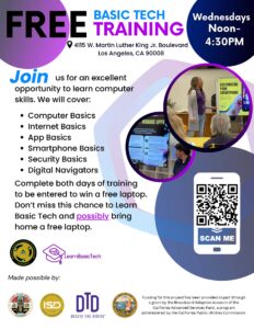 Free Basic Tech Training &ndash; EVERY Wednesday. Check the details!