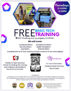 Free Basic Tech Training &ndash; EVERY Thursday