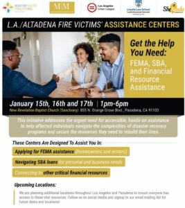 Los Angeles and Altadena Fire Victims Assistance Centers