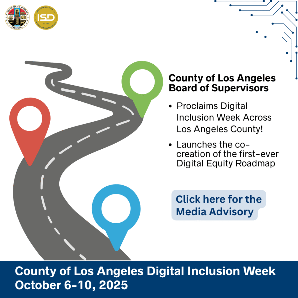 An image of the lacounty seal with the words Press Release under it