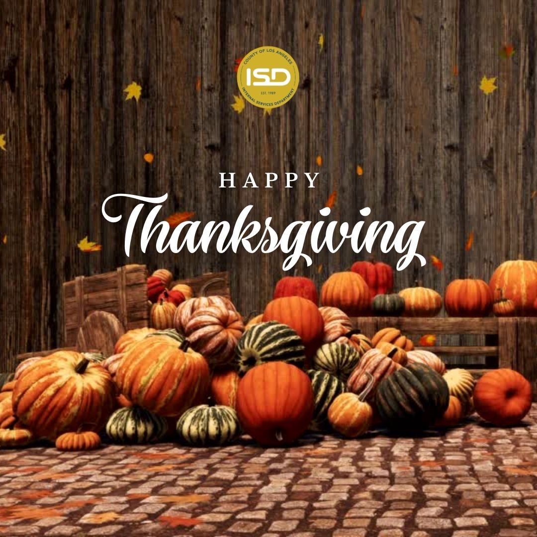 Happy Thanksgiving Message with Wood and Pumpkin background.